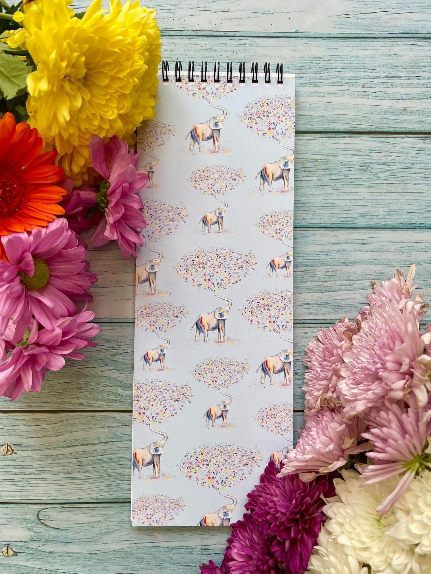 eco-friendly tall notepad perfect for lists with elephant design