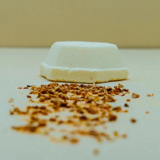 aromatheraphy shower steamer lemon essential oils to promote uplifting mood