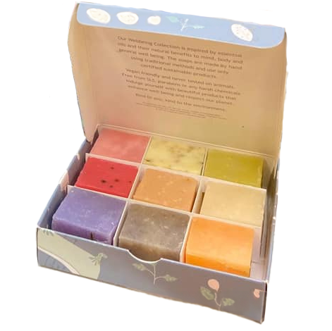 Vegan Soap Giftbox - set of 9 mini soaps
