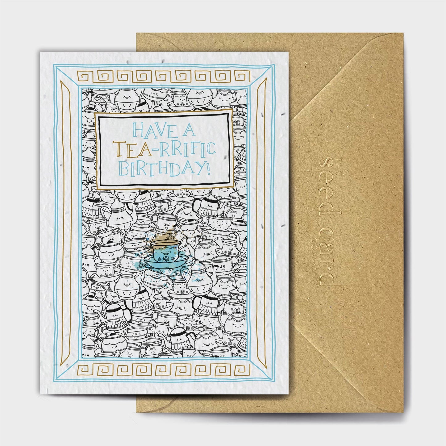 Tea-rrific Birthday - Plantable Seed Card