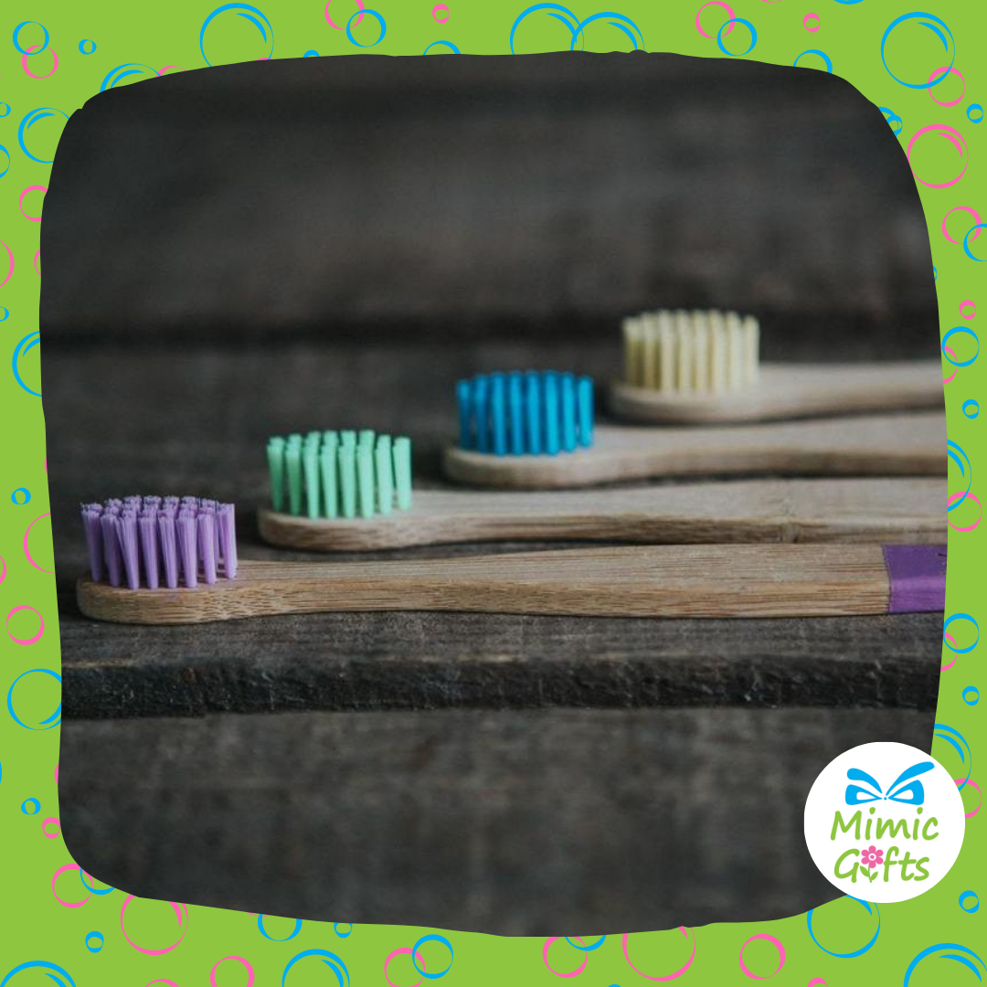 Colourful Bamboo Toothbrushes (4 pack)