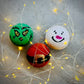 Santa-Grinch-Snowman sphere Bath Bombs