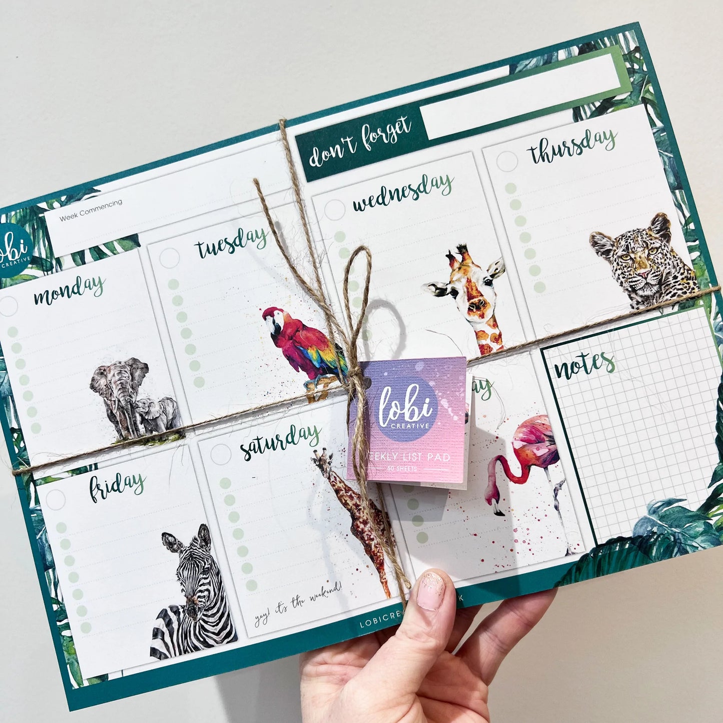 A4 Weekly planner pad