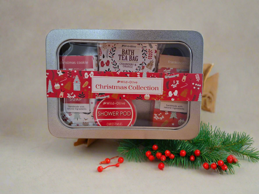 Christmas gift tin