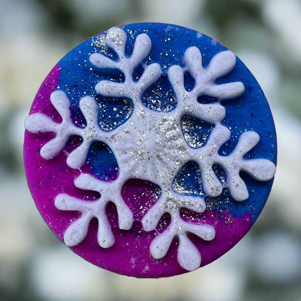 Festive Snowflake Bath Bomb