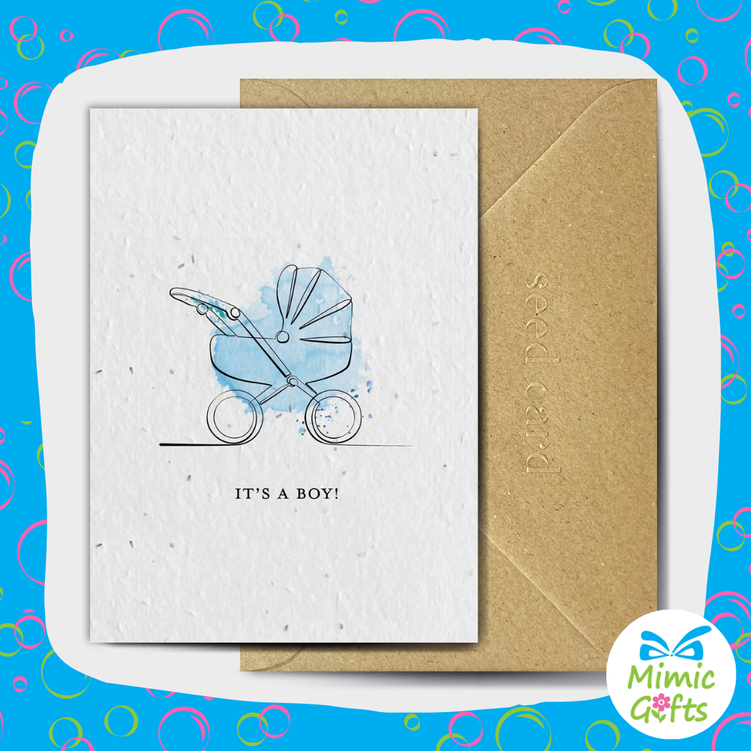 Plantable Seed Cards to welcome a new baby