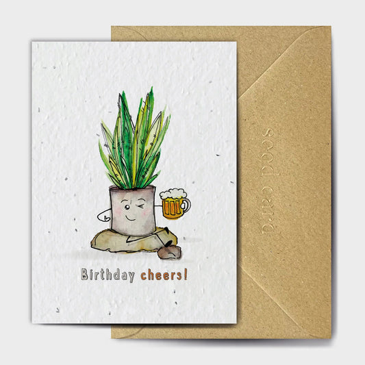 Birthday Beers - Plantable Seed Card
