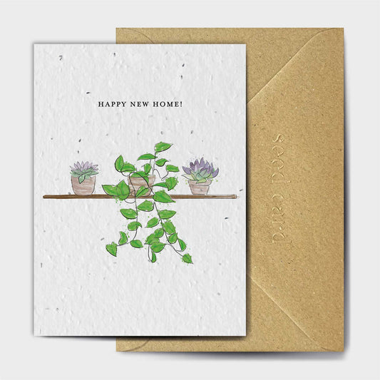 Happy New Home - Plantable Seed Card