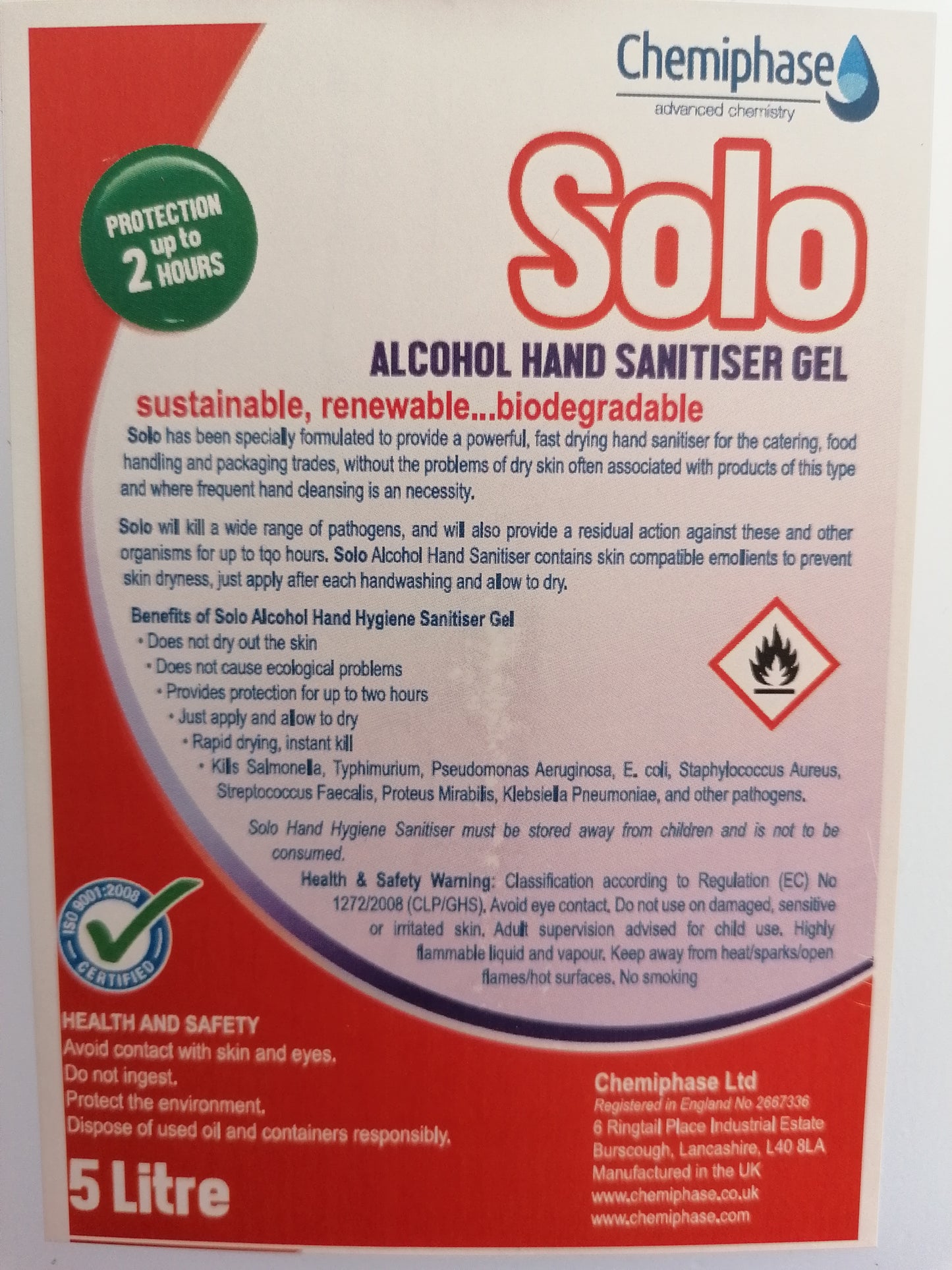 Alcohol hand sanitiser gel (bottle & refills)