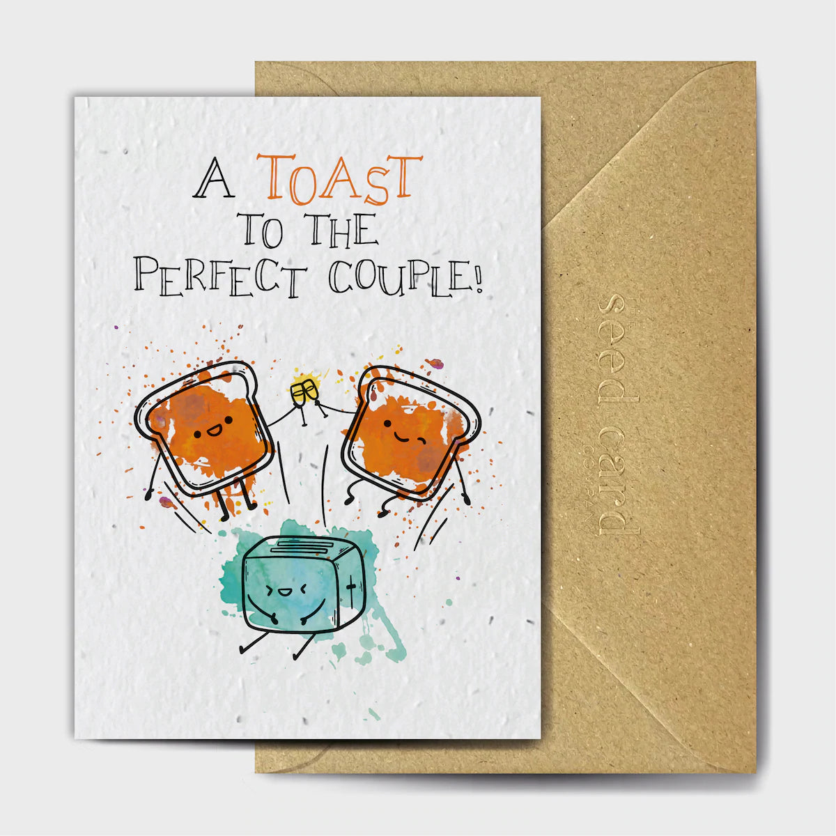 Toast to the Perfect Couple - Plantable Seed Card