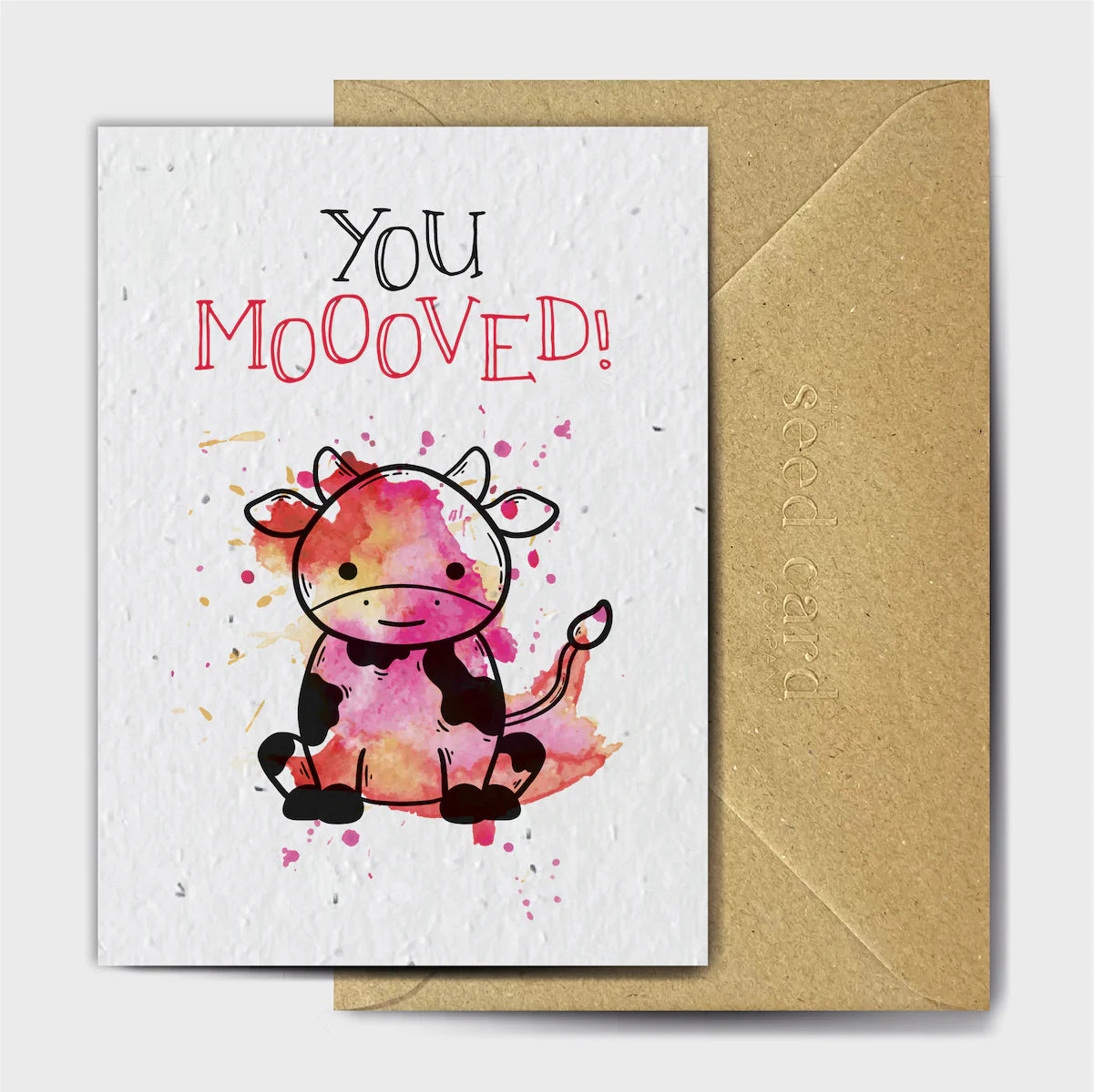 You Moooved - Plantable Seed Card