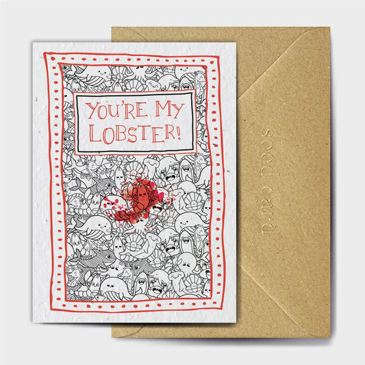 You're my Lobster - Plantable Seed Card